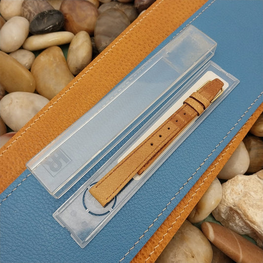 12mm Ladies Long Hadley Roma Brown Pigskin Leather Unused Watch Band