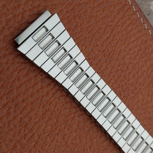 Vintage 19mm Stainless Steel Flared Stretch Expansion Unused nos Watch Band