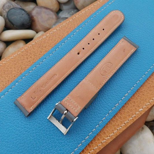 Vintage 16mm Padded Shell Cordovan Brown Town & Country Long 1950s Watch Band