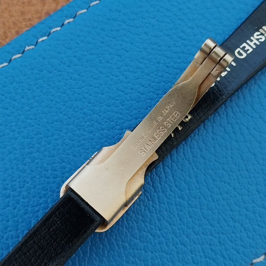 13mm Lizard JB Champion Unused 1970s Vintage Watch Band & Fold-Over Buckle