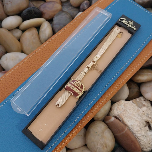 Gold-Filled Mesh Ladies JB Champion Unused 1960s Vintage Cocktail Watch Band
