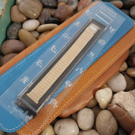 18mm 19mm 17mm Unused Speidel Valencia Calendater 10k Gold Vintage Watch Band