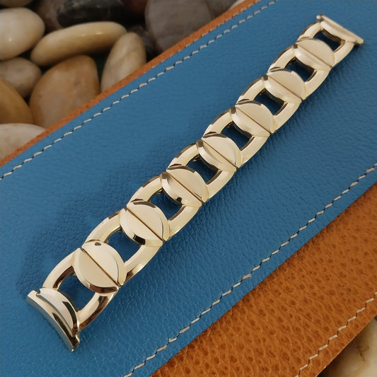 10K Yellow Gold-Filled Speidel MCM Pieces of Eight Unused Vintage Watch Band