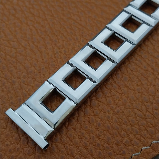 Vintage 19mm 18mm 17mm Stainless Steel Expansion Gemex Classic 1950s Watch Band