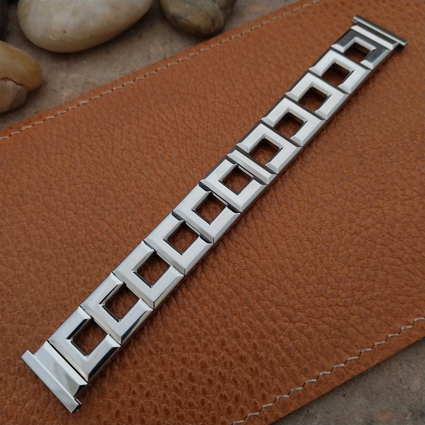 Vintage 19mm 18mm 17mm Stainless Steel Expansion Gemex Classic 1950s Watch Band