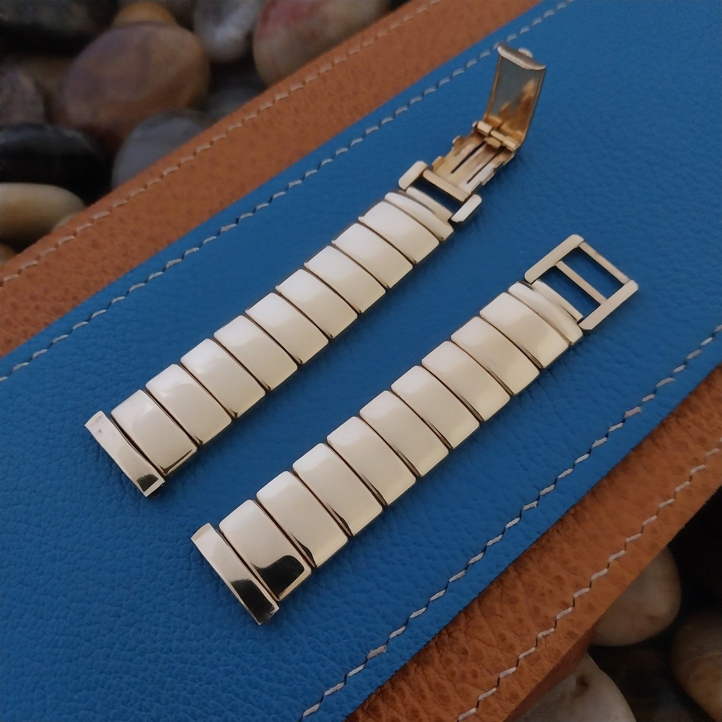 1940s Vintage Stonewall Yellow Gold-Filled 5/8" MCM Unused Classic Watch Band