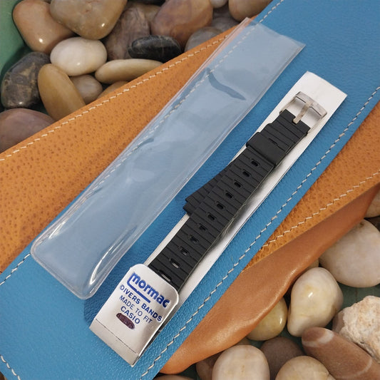 18mm Flared to 21.5mm Classic LCD Unused Old-Stock nos Mormac Vintage Watch Band
