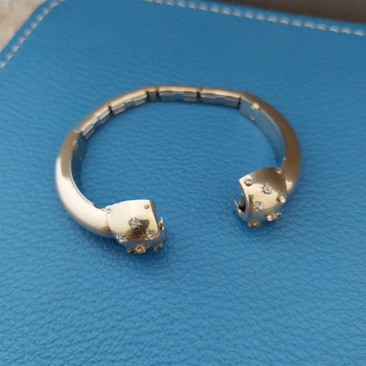 1950s Kreisler Ladies Gold-Filled & Clear Rhinestone Cocktail Vintage Watch Band