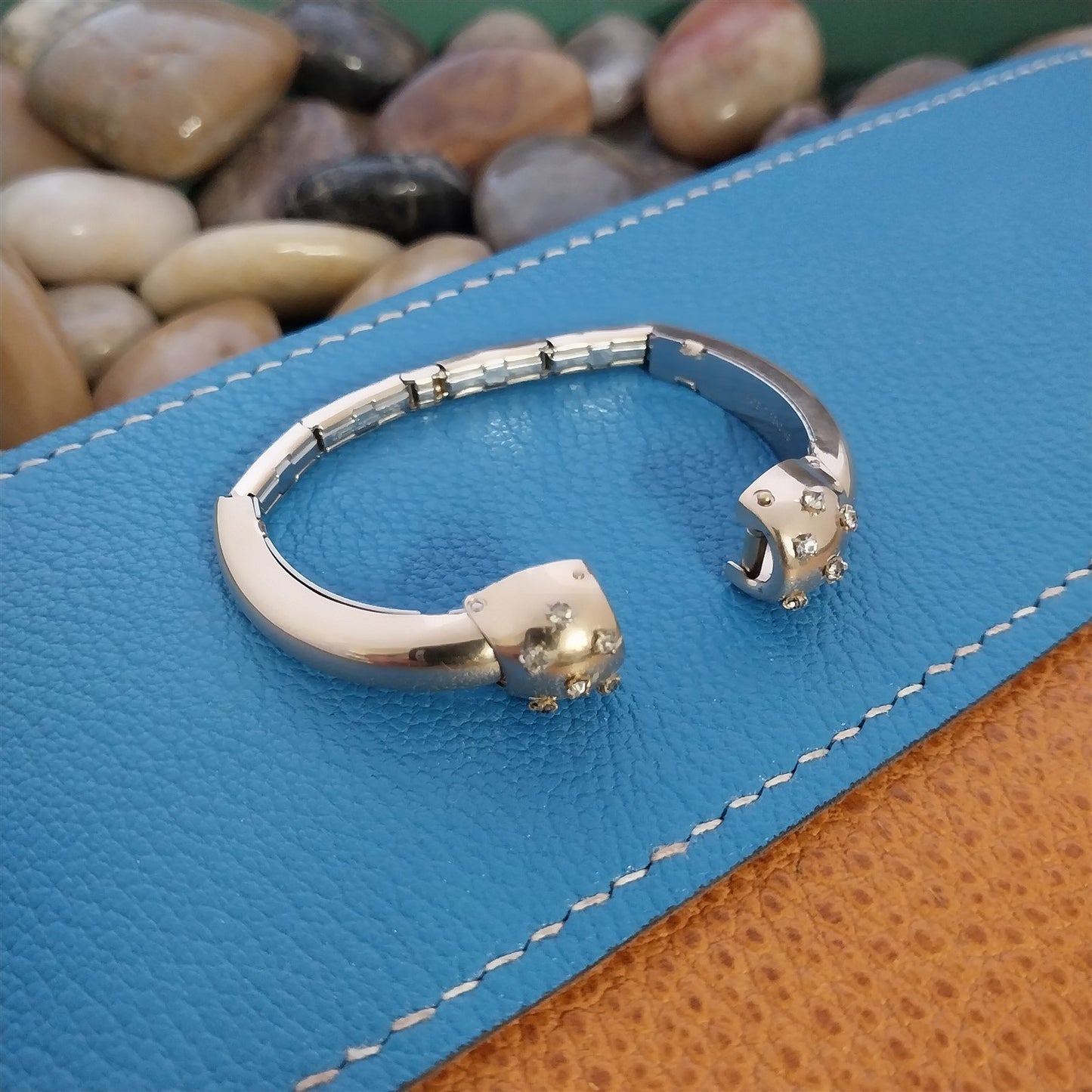 1950s Kreisler Ladies Gold-Filled & Clear Rhinestone Cocktail Vintage Watch Band