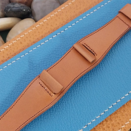 18mm Vintage Brown Bridle Leather Classic Cuff 1950s-1960s Unused Watch Band