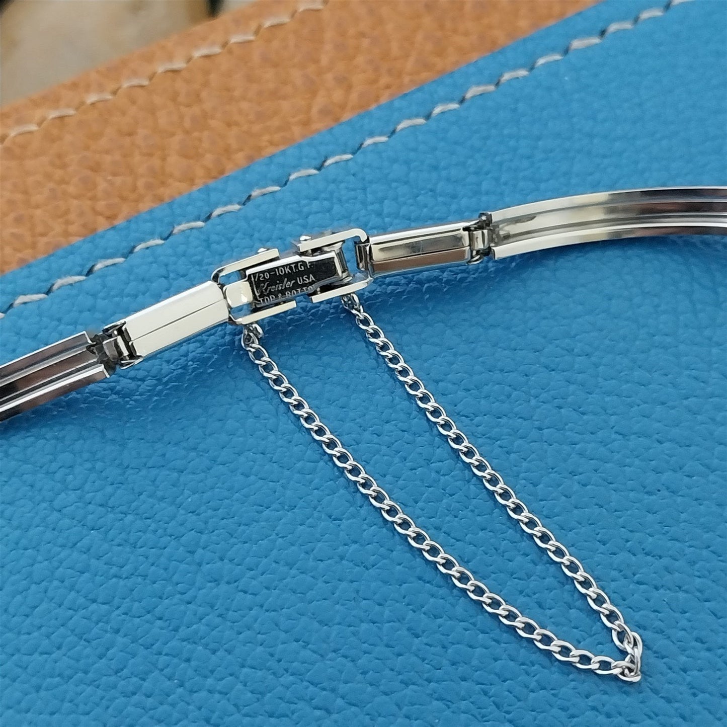 Kreisler Gold-Filled & Rhinestone Ladies Unused 1960s Vintage Short Watch Band