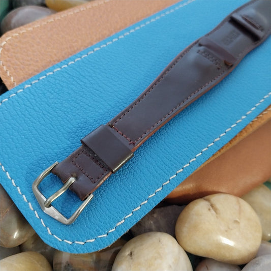 19.7mm 1950s Vintage Long Shell Cordovan 1-Piece Gemex Classic Unused Watch Band