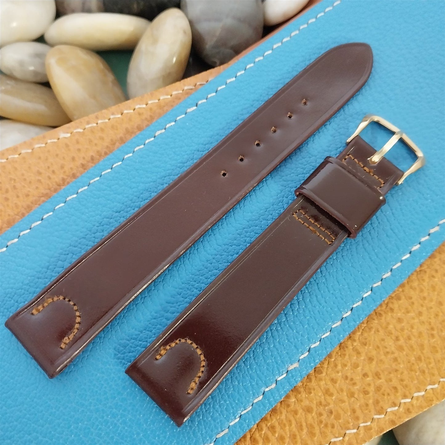 17.6mm Kreisler Classic Shell Cordovan Lo28928ng 1950s Unused Vintage Watch Band