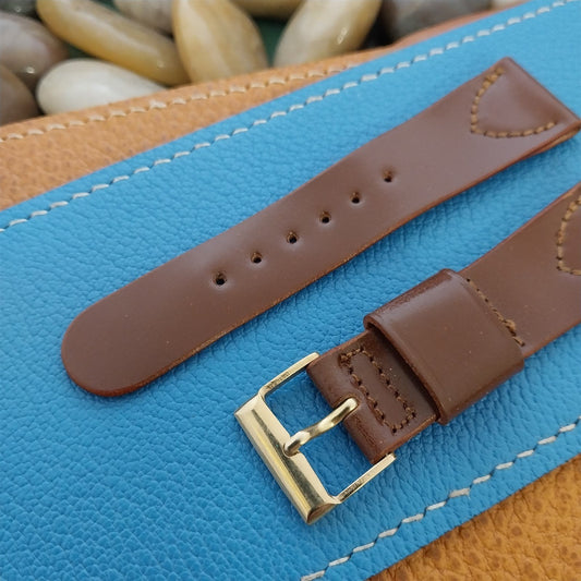 19mm Shell Cordovan Short Classic Tapered nos Unused 1950s Vintage Watch Band