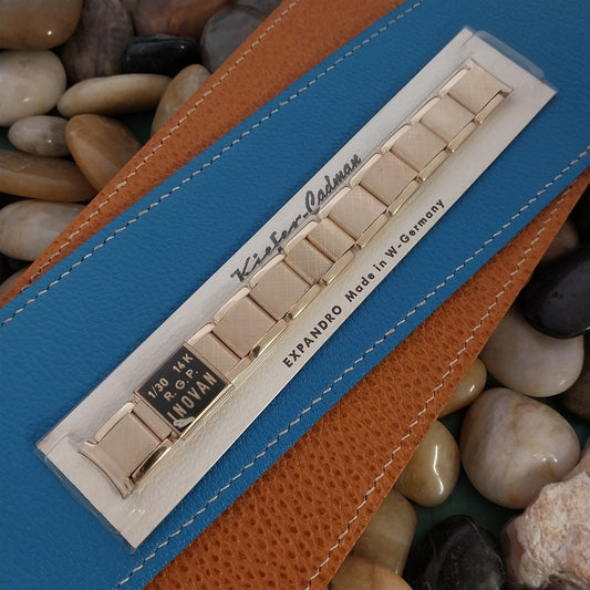 Vintage 16mm 15mm 1950s Classic 14k Gold RGP Kiefer Cadman Stretch Watch Band