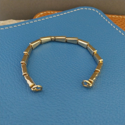 Ladies Yellow Gold-Fill Gemex Single Lug 1950s Vintage Cocktail Watch Band