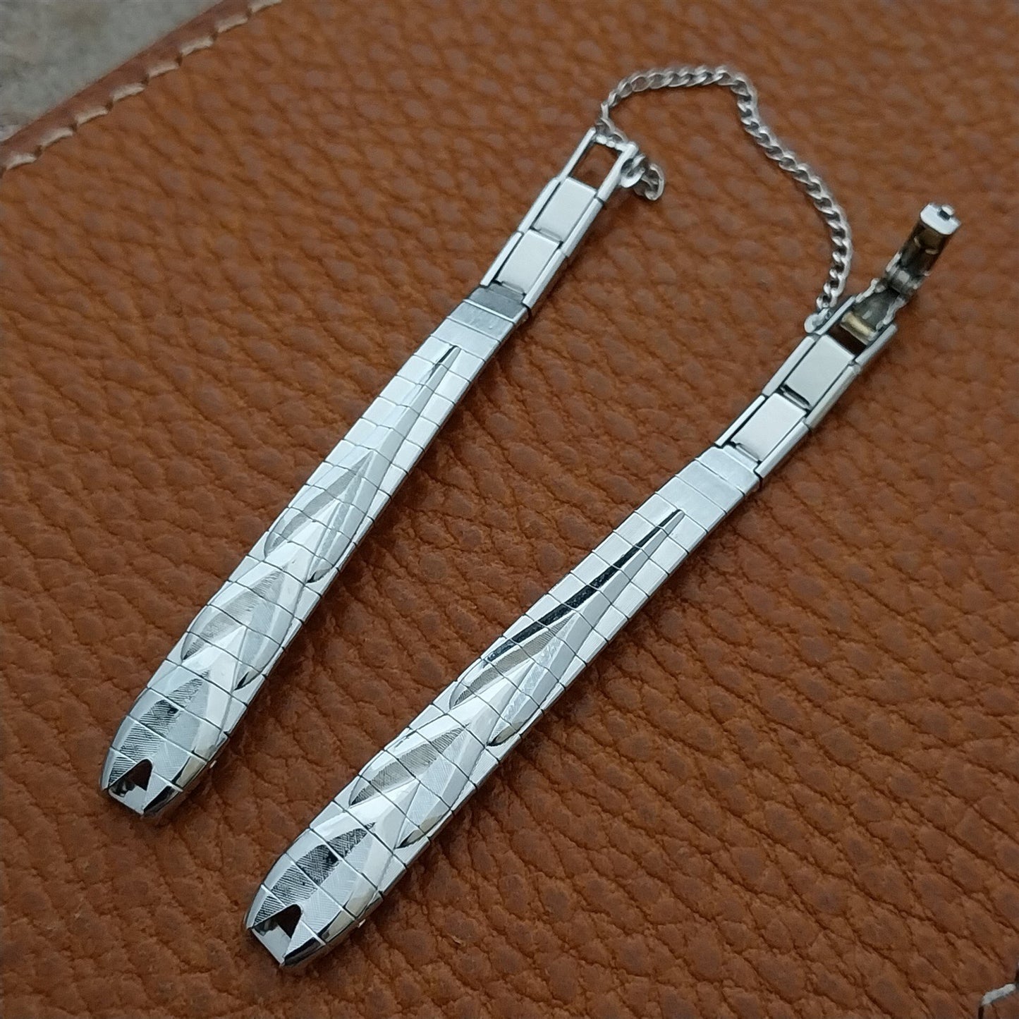 Classic White Gold-Filled Ladies JB Champion Unused 1960s Vintage Watch Band