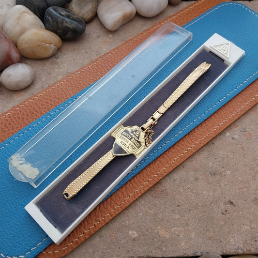 Classic Yellow Gold-Filled Ladies JB Champion Unused 1960s Vintage Watch Band