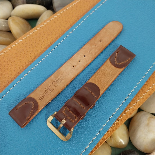 Vintage 14mm Genuine Shell Cordovan Unused Classic 1940s-1950s Unused Watch Band