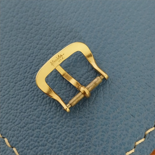 Vintage 1/2" 13mm Kreisler Yellow Gold-Tone Unused 1950s-1960s Watch Band Buckle