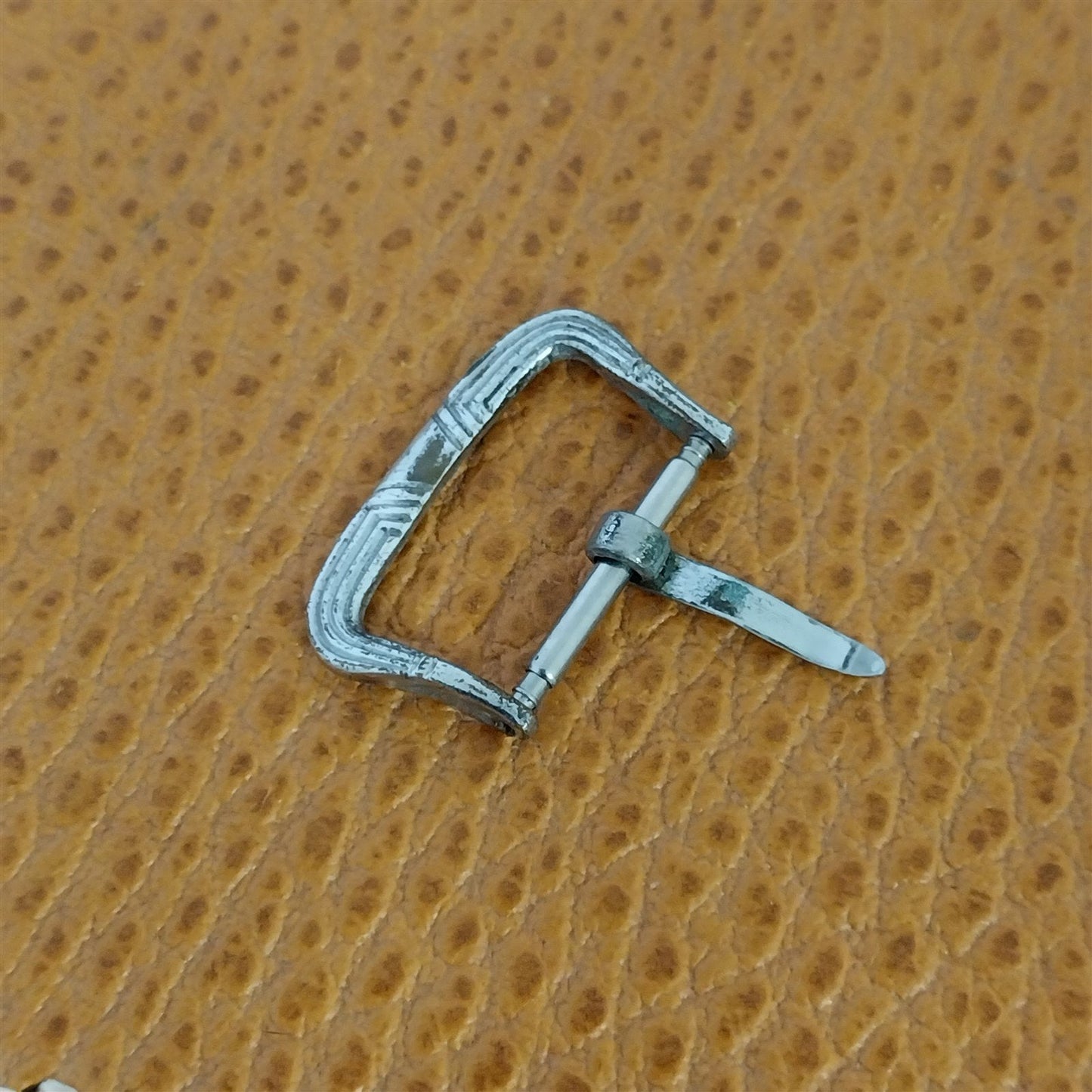 1930s Classic Ornate Chromium 16mm 5/8" Vintage Watch Band Buckle