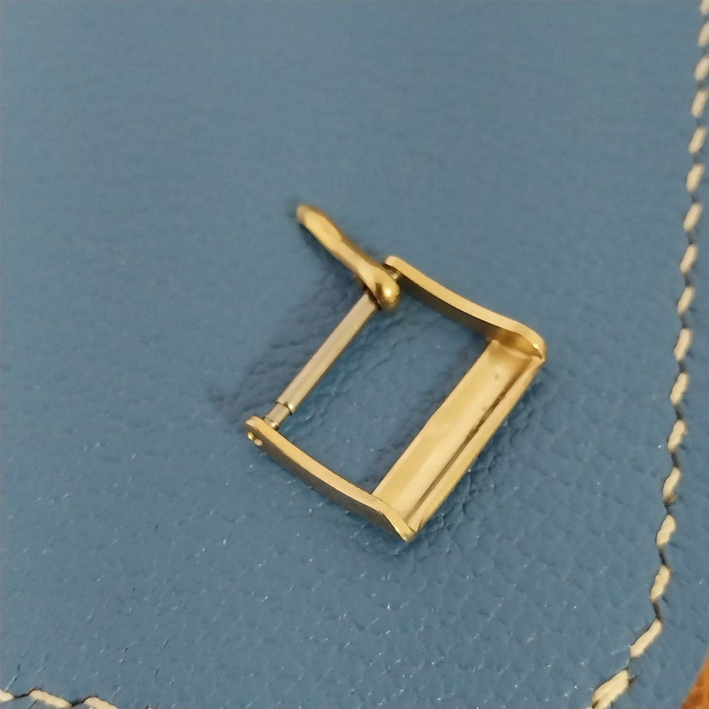 Vintage 1950s-1960s Yellow Gold-Tone 16mm 5/8" Unused Watch Band Buckle