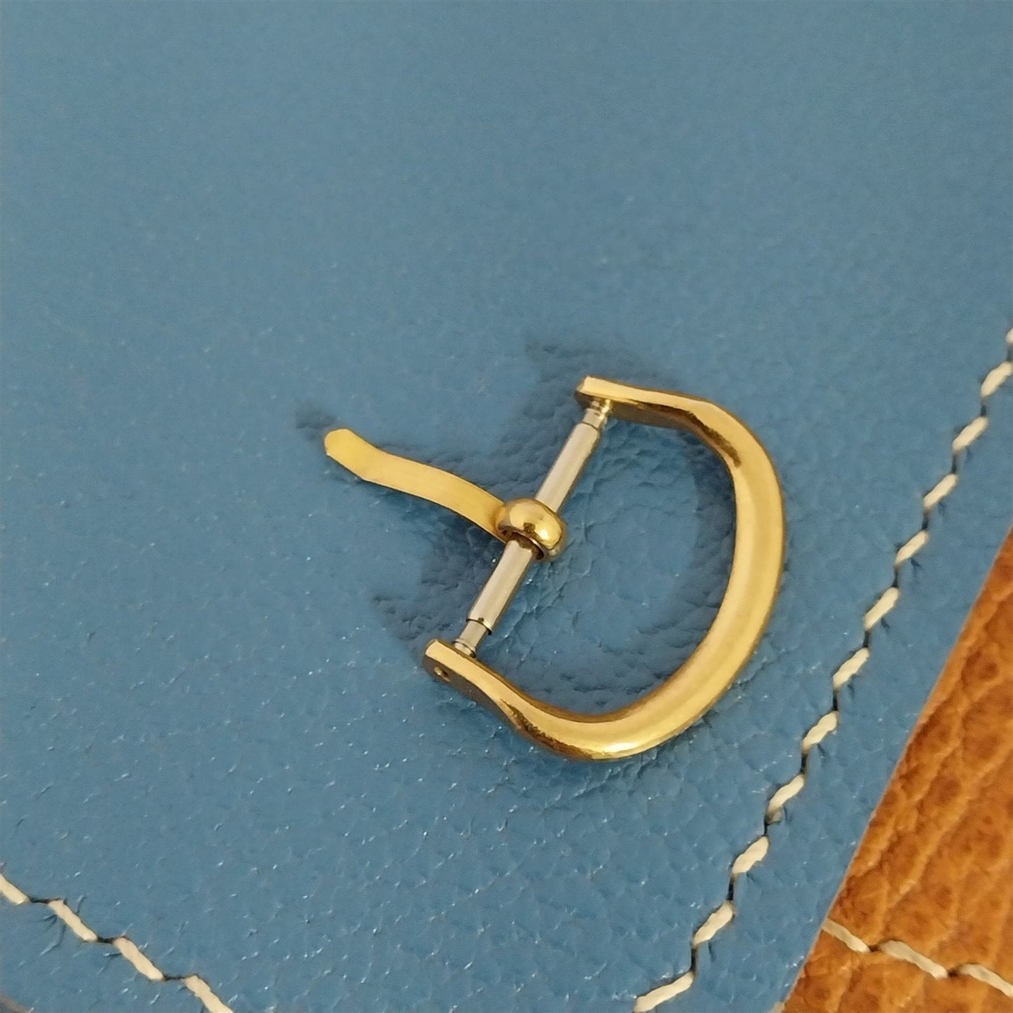 Vintage 1950s-1960s Yellow Gold-Tone 16mm 5/8" Unused Watch Band Buckle