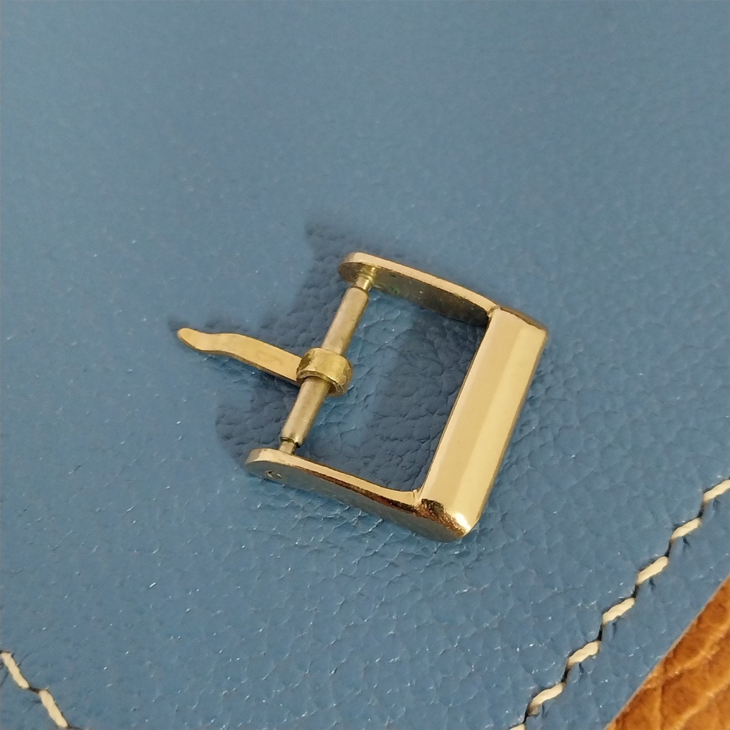 Vintage 1950s-1960s Yellow Gold-Tone 16mm 5/8" Unused Watch Band Buckle