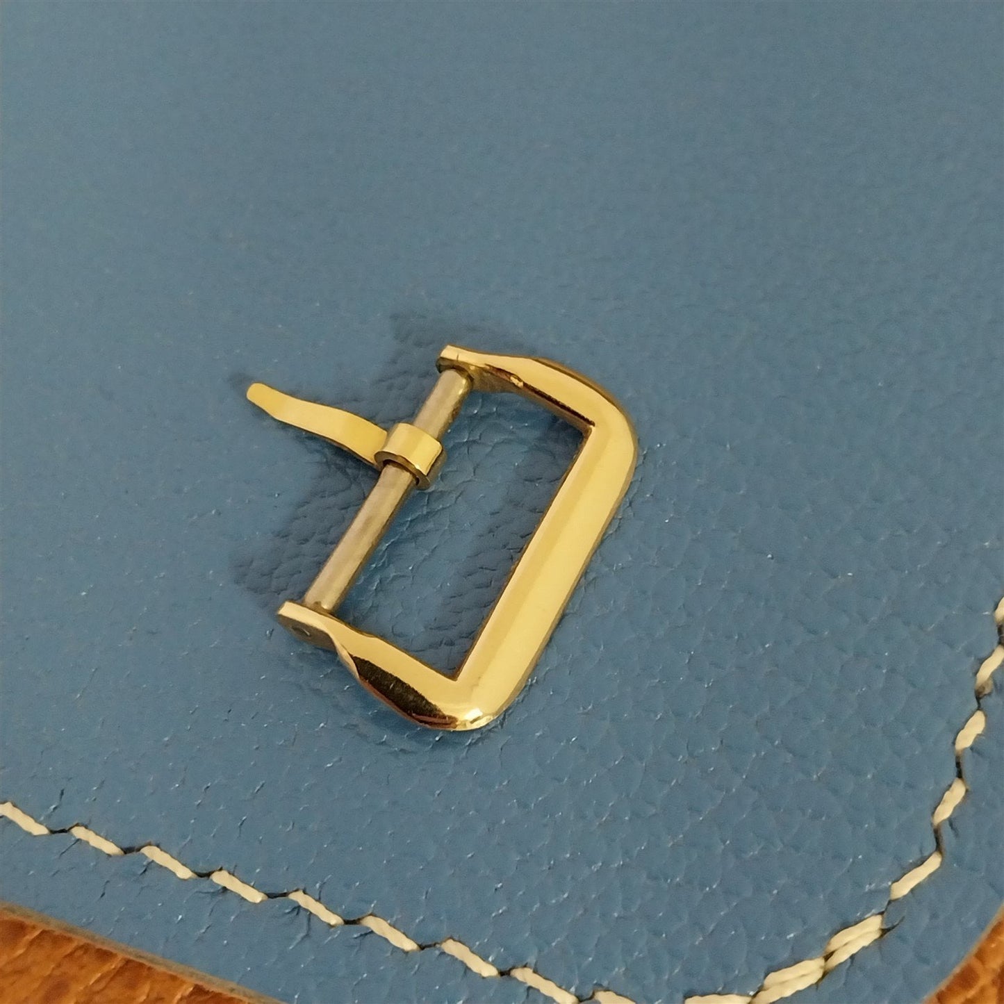 Vintage 1940s-1950s Classic 5/8" Yellow Gold-Tone NOS Classic Watch Band Buckle