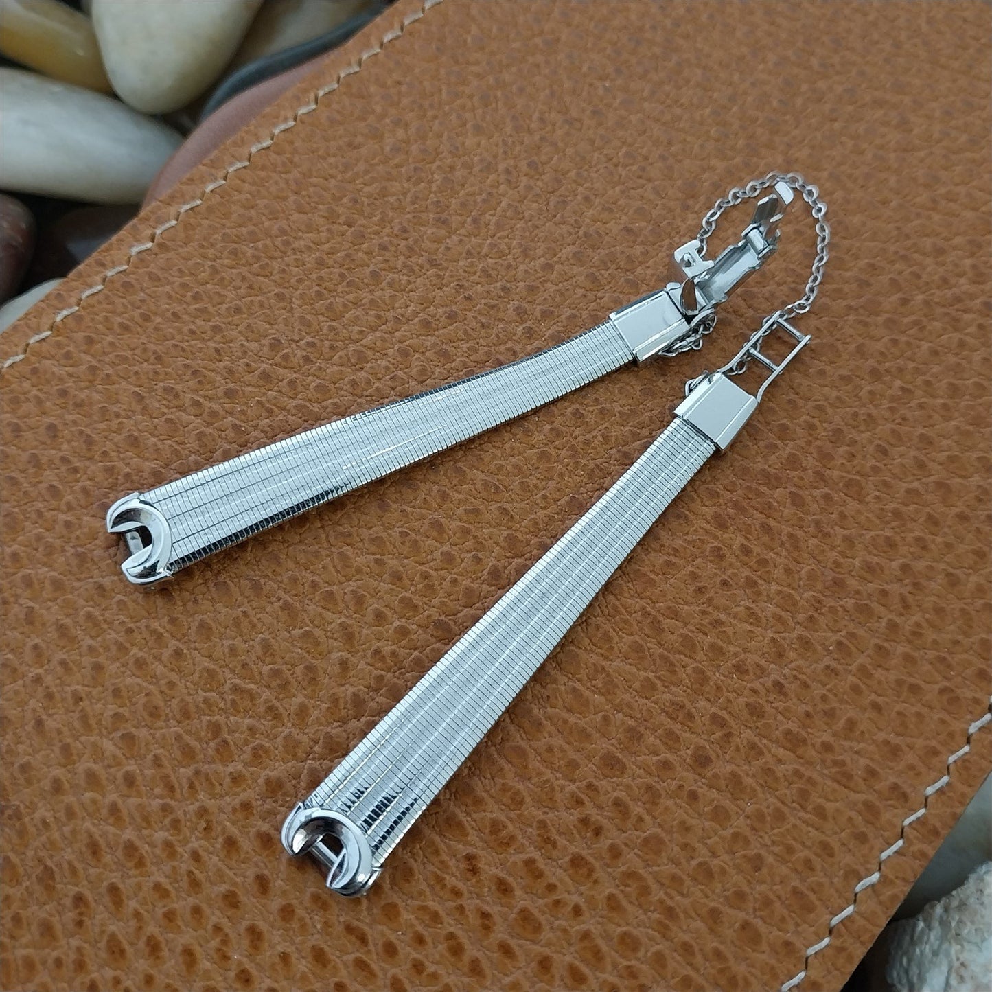 Vintage Ladies 1940s-1950s White Gold-Fill Forstner Classic Cocktail Watch Band