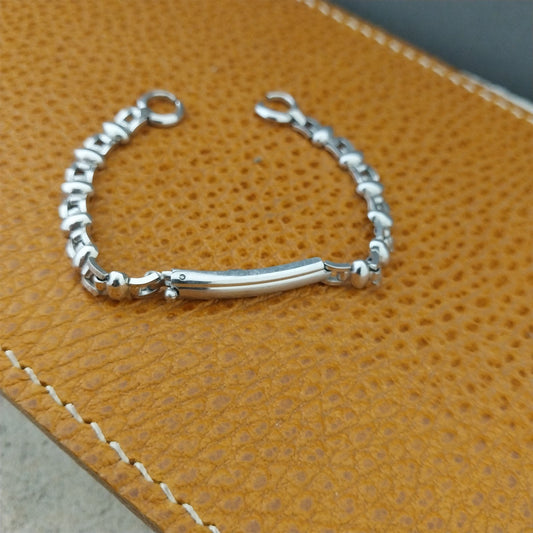 Vintage White Gold Filled Ladies Kestenmade Majestic Unused 1940s Watch Bracelet