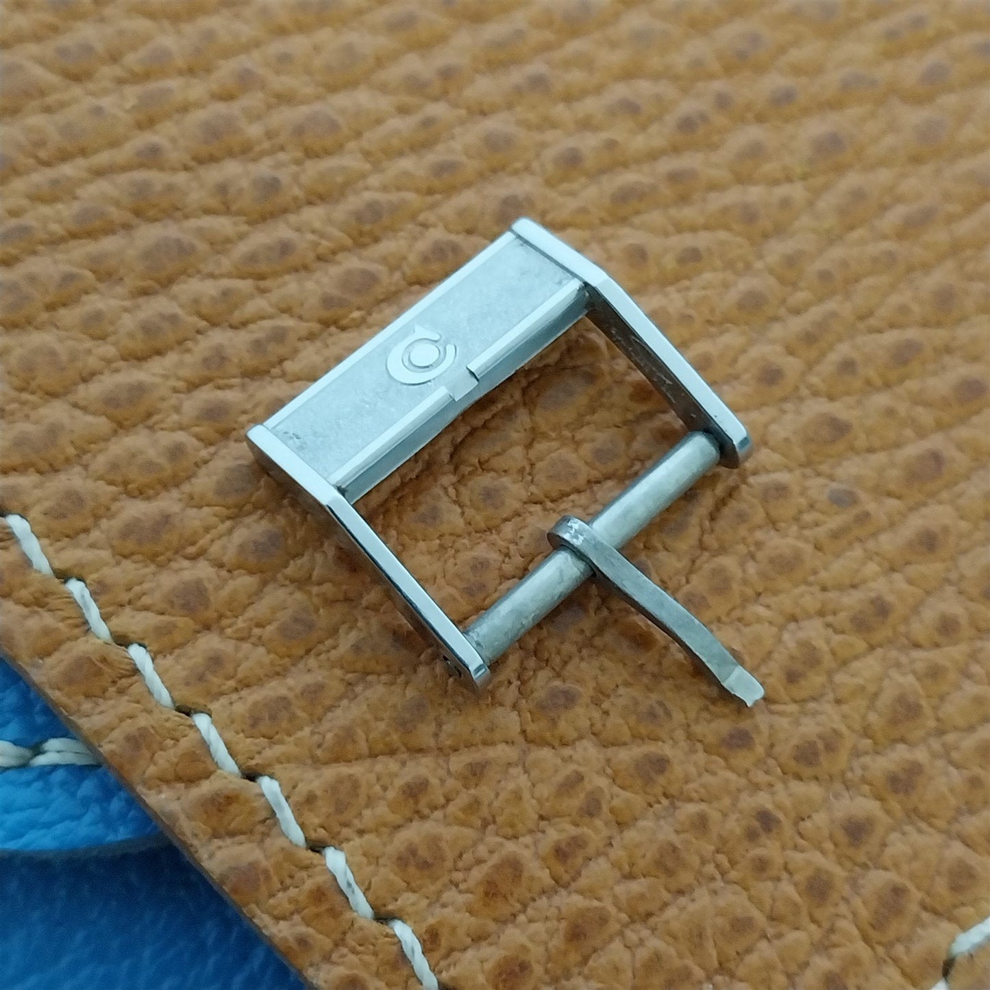 Vintage 14mm Certina Logo Silver-Tone Buckle Swiss Unroc For Classic Watch Band