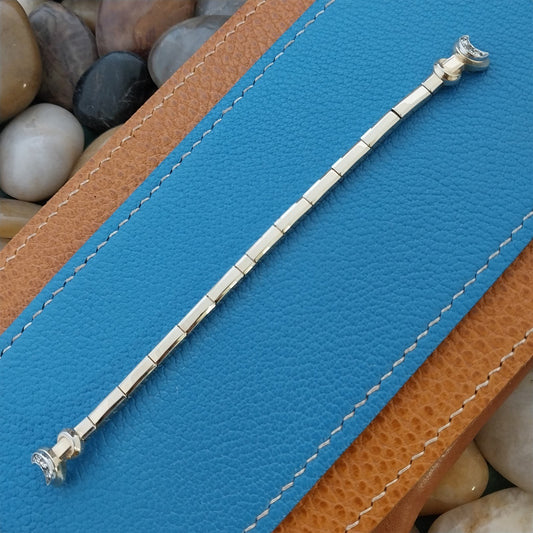 Yellow Gold-Fill & Rhinestone Ladies Single-Lug Speidel Vintage Watch Band