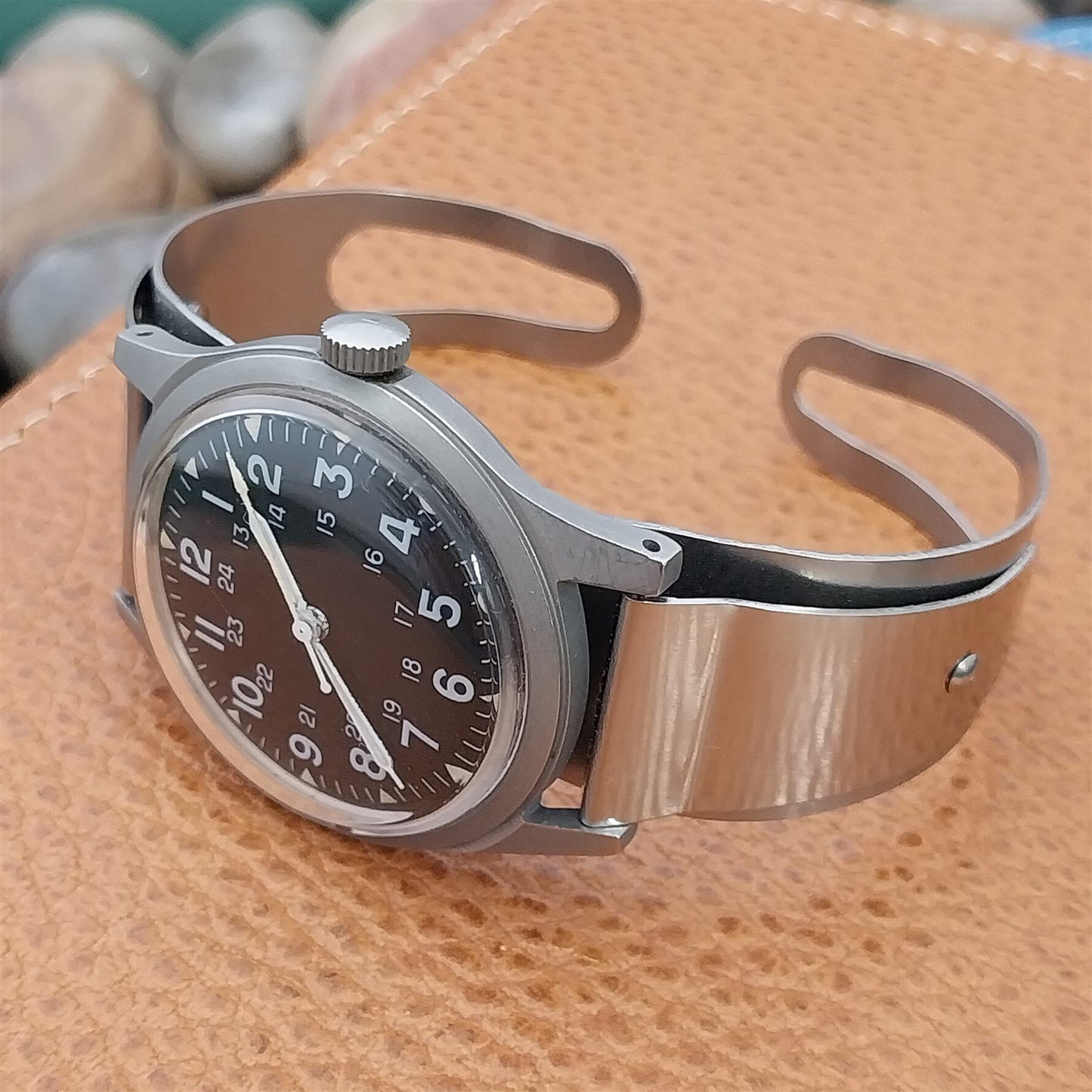 17mm 16mm Don Juan Service Model Stainless Steel Cuff Medium Field Watch Band