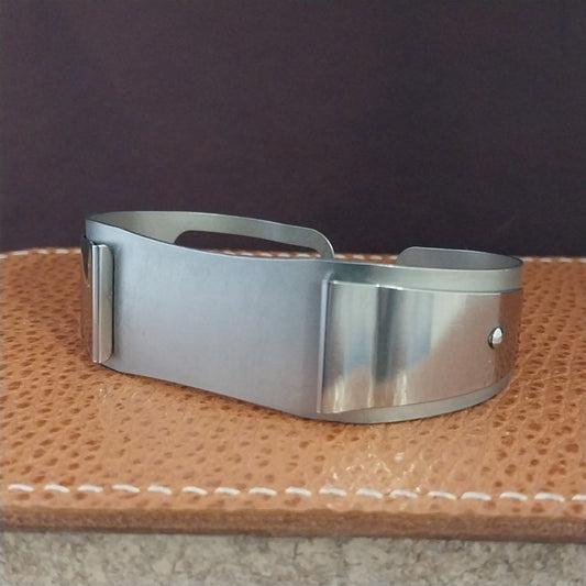 17mm 16mm Don Juan Service Model Stainless Steel Cuff Large Field Watch Band
