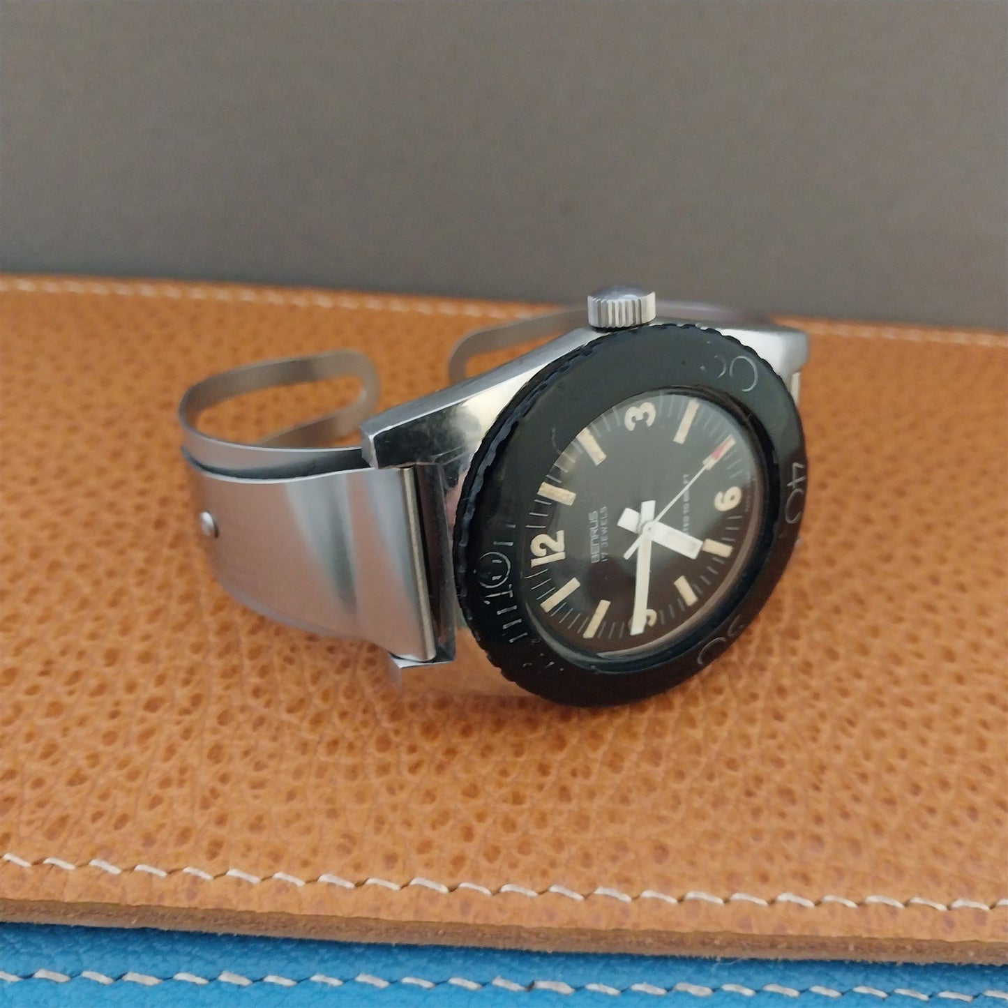 19mm 18mm Don Juan Service Model Stainless Steel Cuff Large Field Watch Band