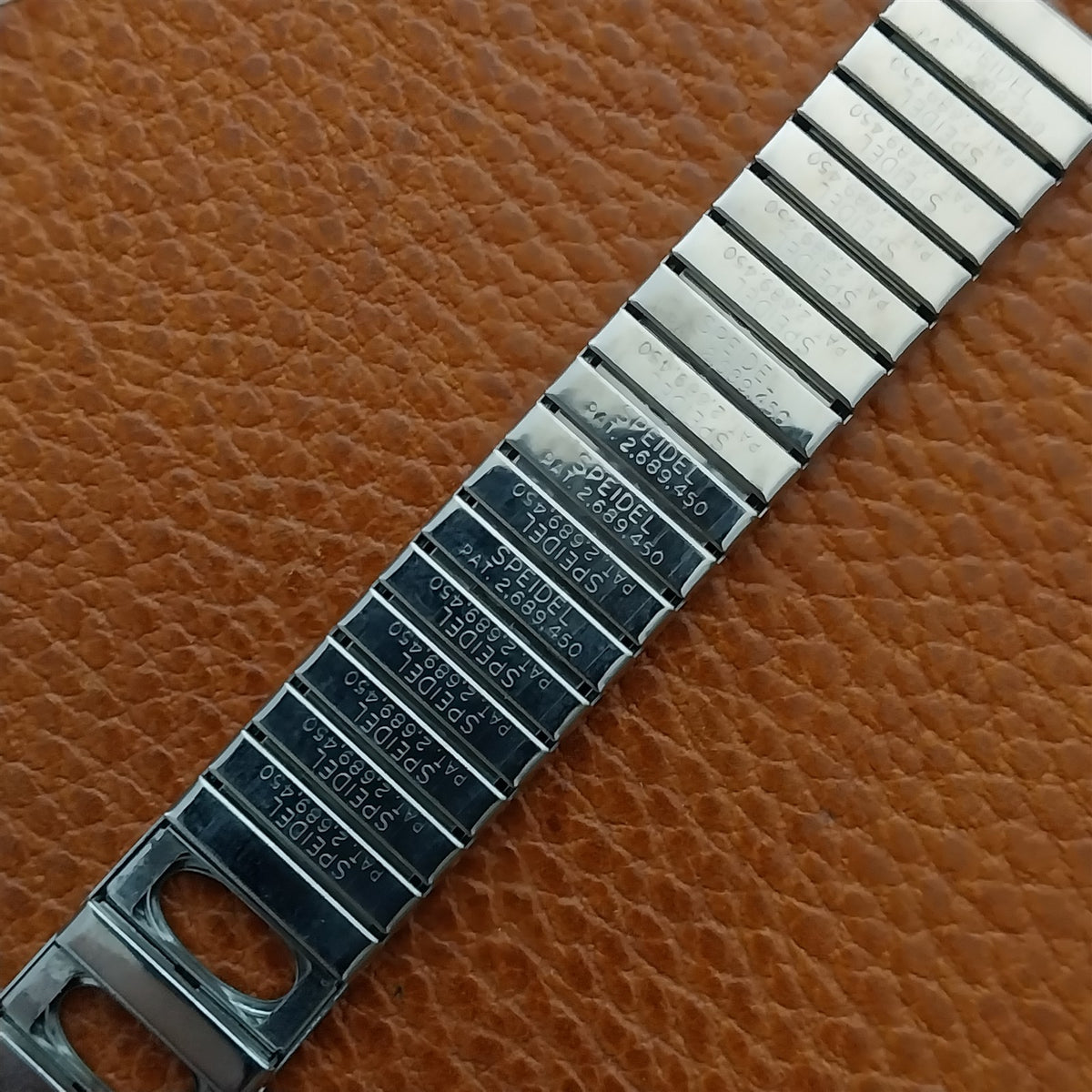 Speidel MACH 1 Jaws! Alsta Nautoscaph Stainless Unused 1970 Vintage Watch Band
