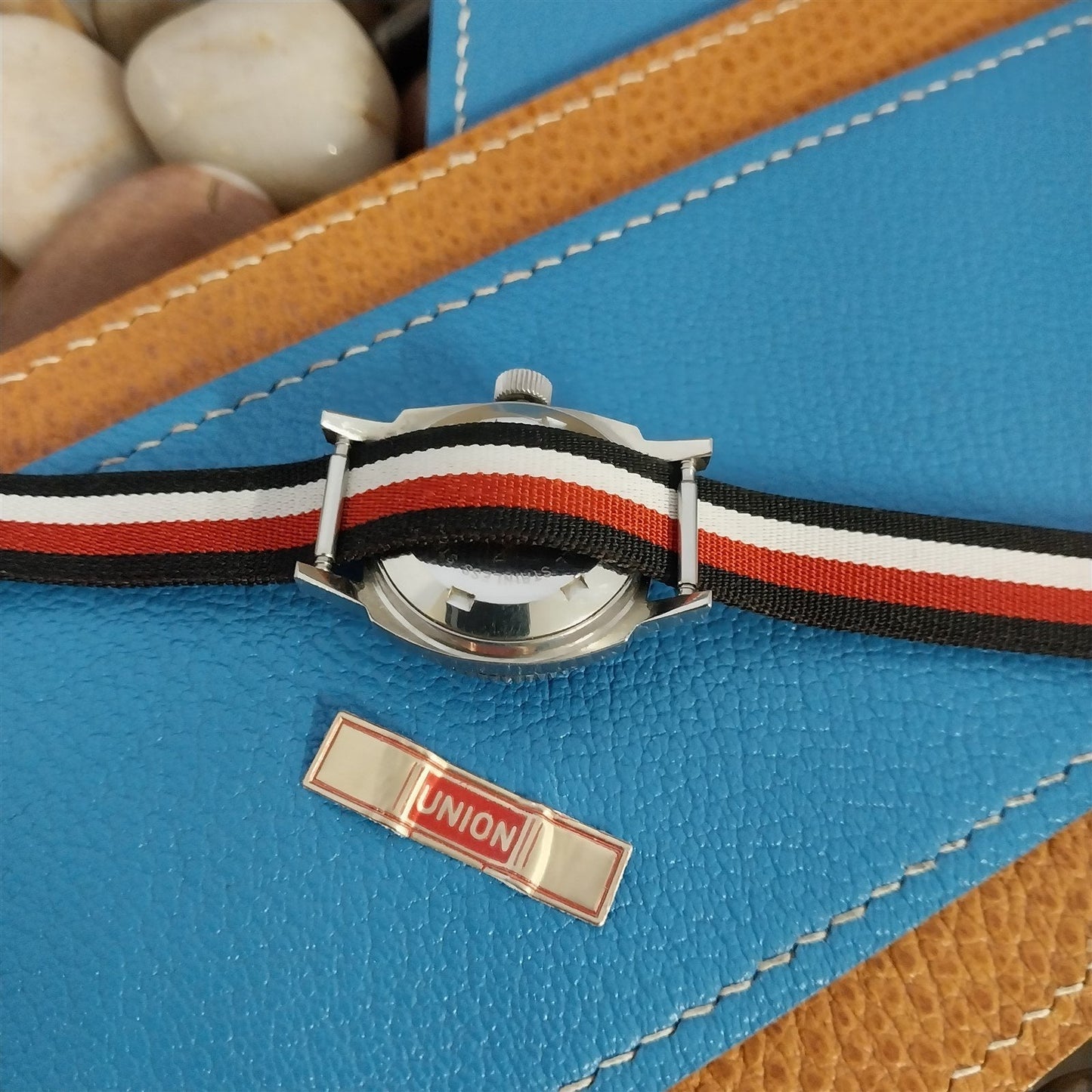 Vintage 12mm Union Perlon Ladies 1960s Single Pass Reversible Unused Watch Band