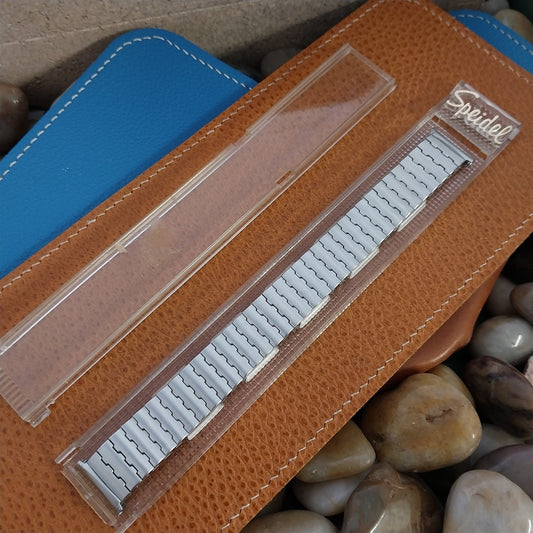 19mm 18mm 1960s Speidel Brushed Stainless Steel Long Unused Vintage Watch Band