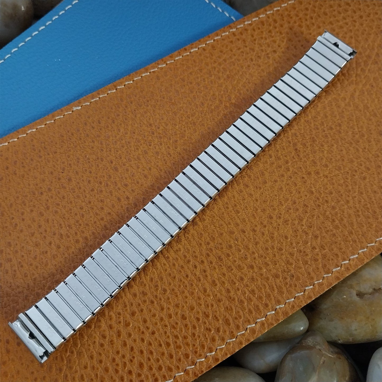 1970s Vintage Stainless Steel Speidel Thunderbird 16mm Unused Watch Band