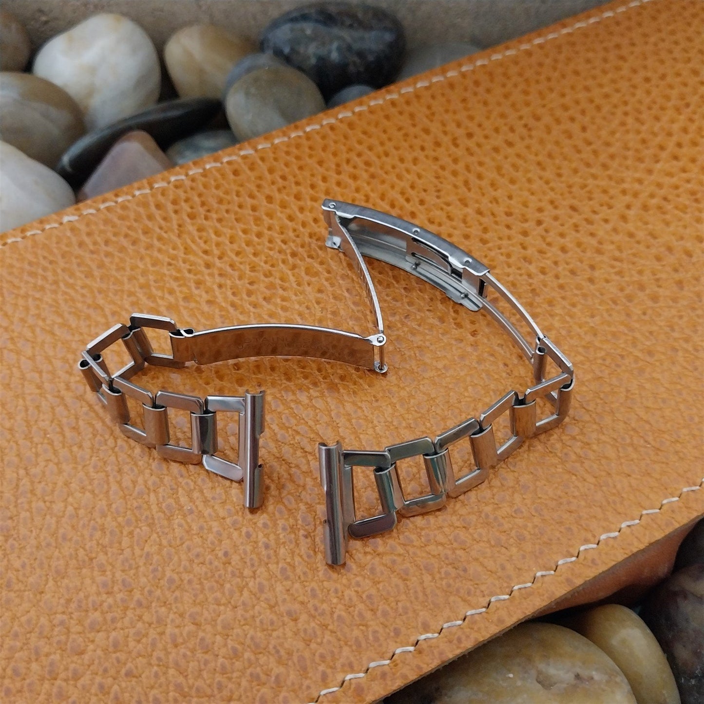 19mm 18mm 16mm 1930s Hadley Vintage Stainless Steel Unused Classic Watch Band