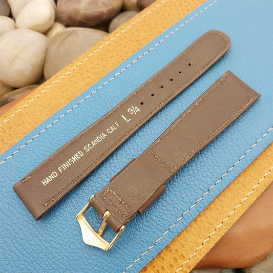 Vintage 19mm JB Champion Scandia Calf Unused Classic 1960s Tapered Watch Strap