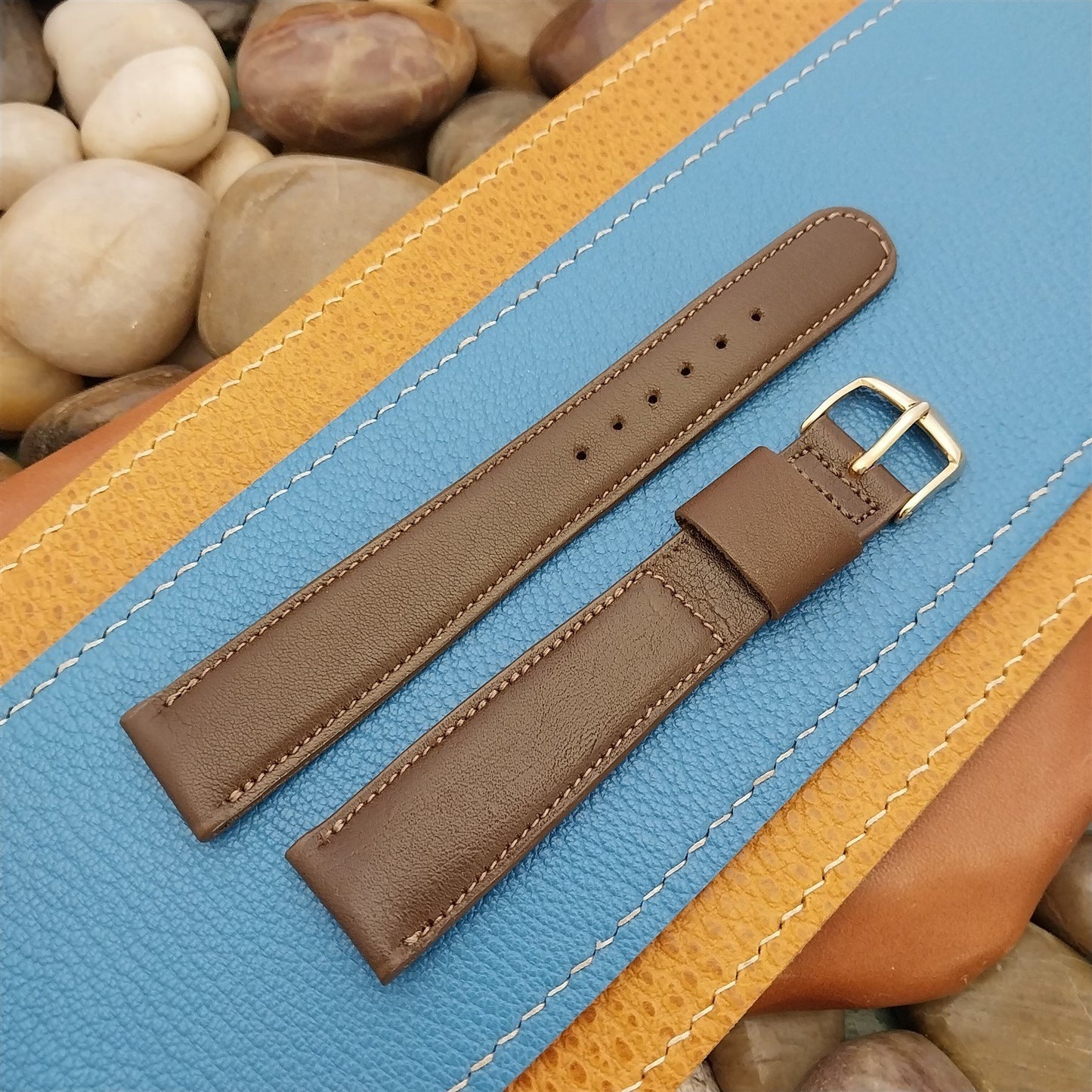 Vintage 19mm JB Champion Scandia Calf Unused Classic 1960s Tapered Watch Strap