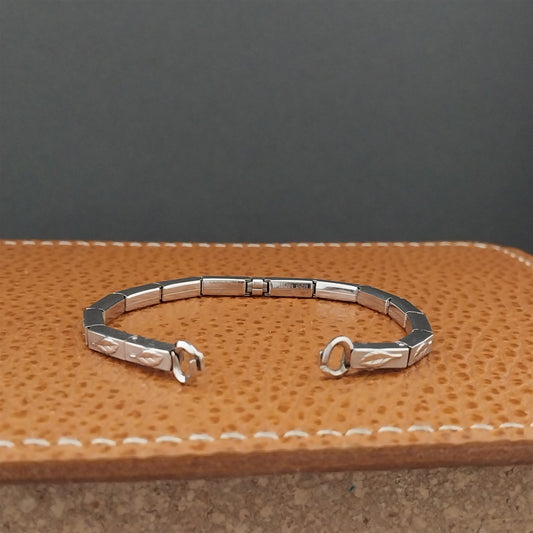 Vintage 1963 Gemex USA 10k White Gold Filled Ladies Unused Cocktail Watch Band