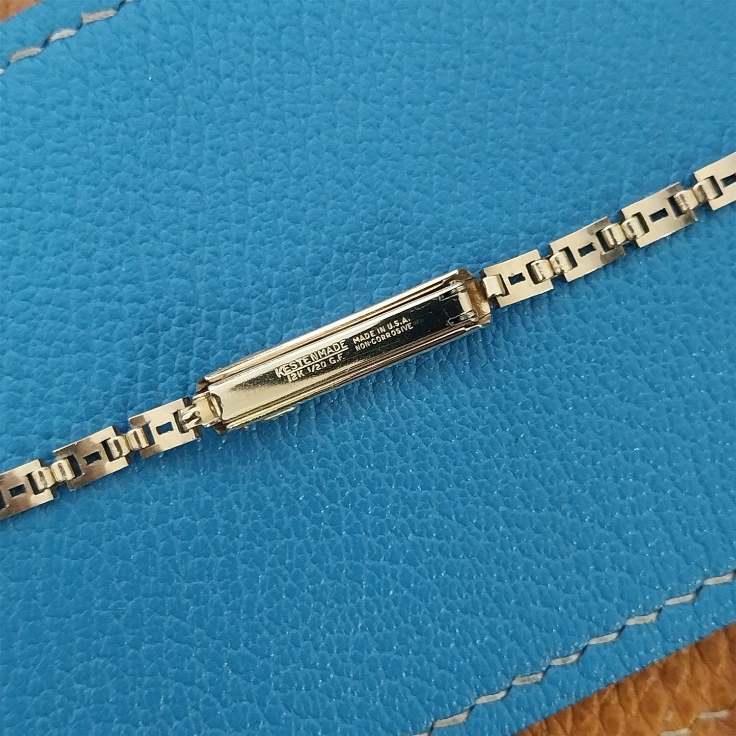 Vintage Ladies 12K Yellow Gold-Filled Kestenmade 1940s Cocktail Watch Bracelet