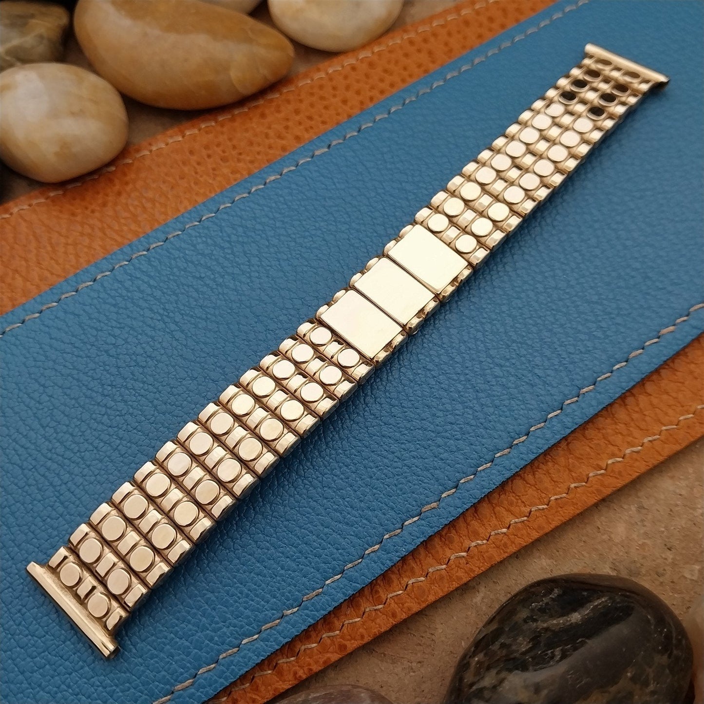 1940s Vintage 19mm 18mm 16mm Bretton Gold-Fill Engravable Classic NOS Watch Band