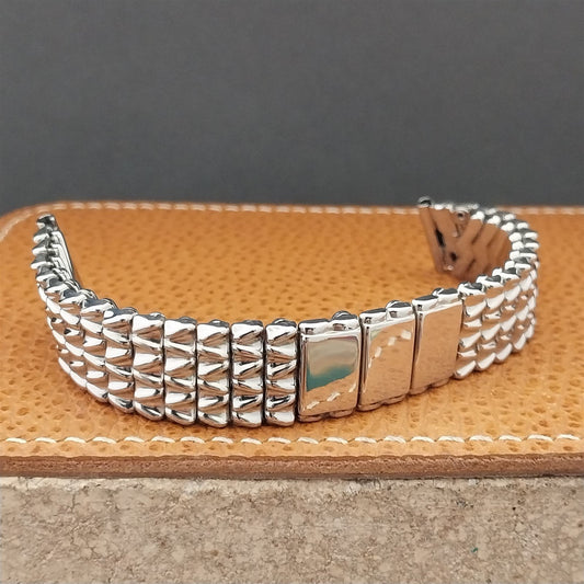 Vintage 5/8" Stainless Steel Bretton Engravable Classic 1940s Unused Watch Band