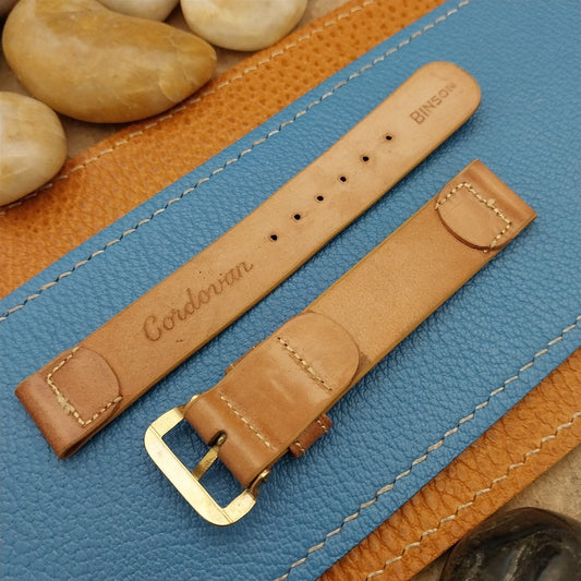 1940s-1950s Vintage Binson Shell Cordovan 5/8" Unused Classic Watch Band