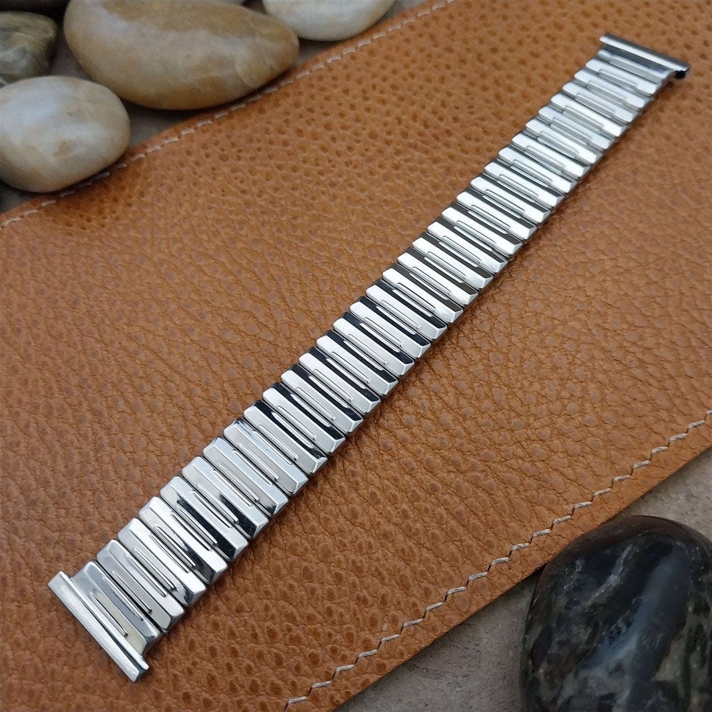 1950s Vintage 19mm 18mm 17mm Crown Stainless Steel Stretch NOS Unused Watch Band