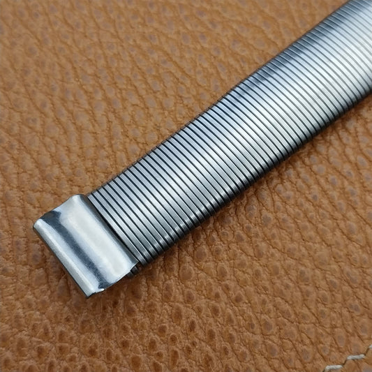 Vintage 1940s 15mm Stainless Steel Slinky Classic Stretch Unused Watch Band